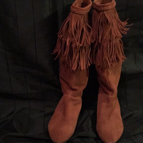 Gianni Bini leather boho boots - Picture 1 of 3